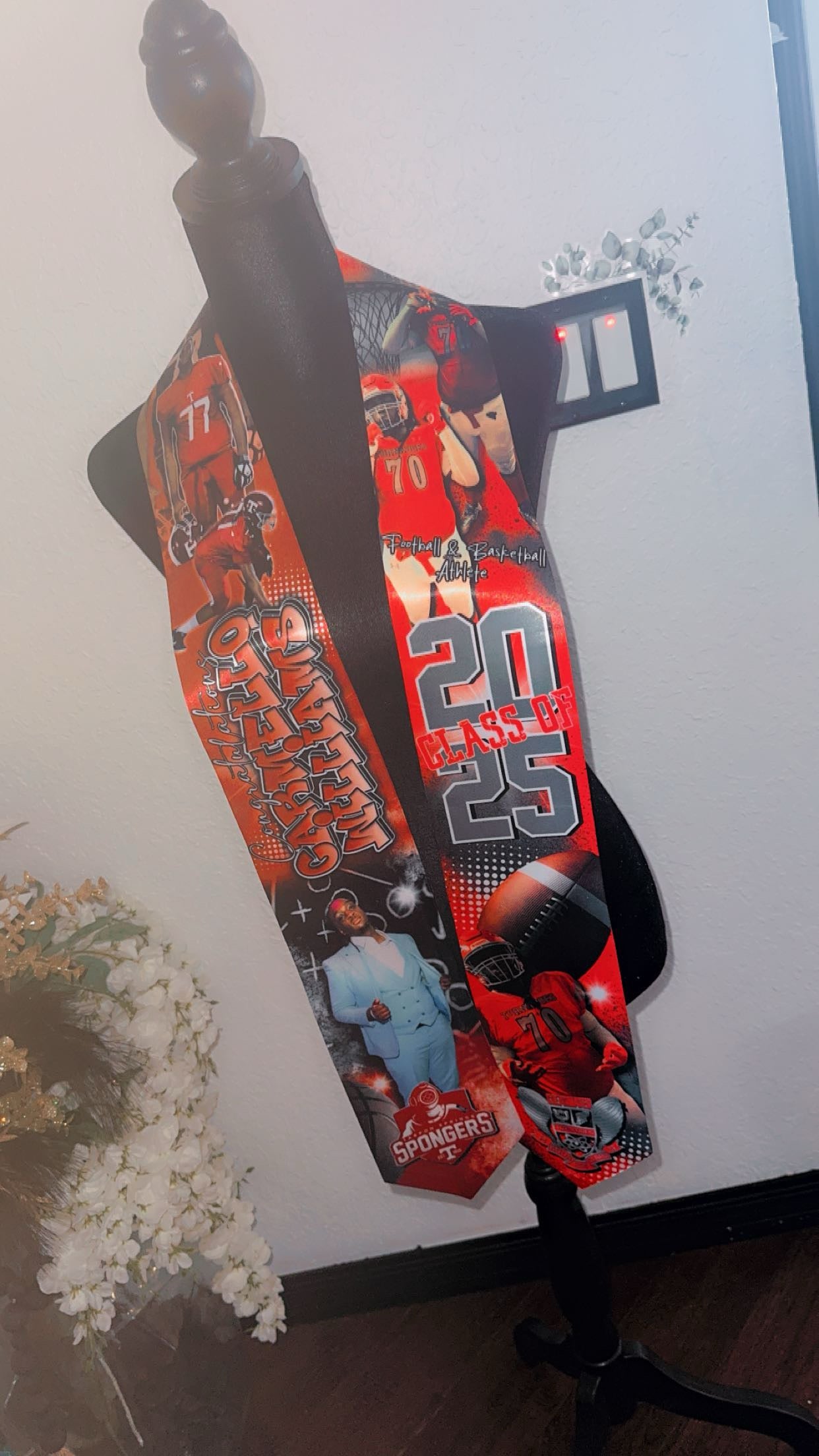 Custom Graduation Stole – Personalized Photo Stole for Class of 2026