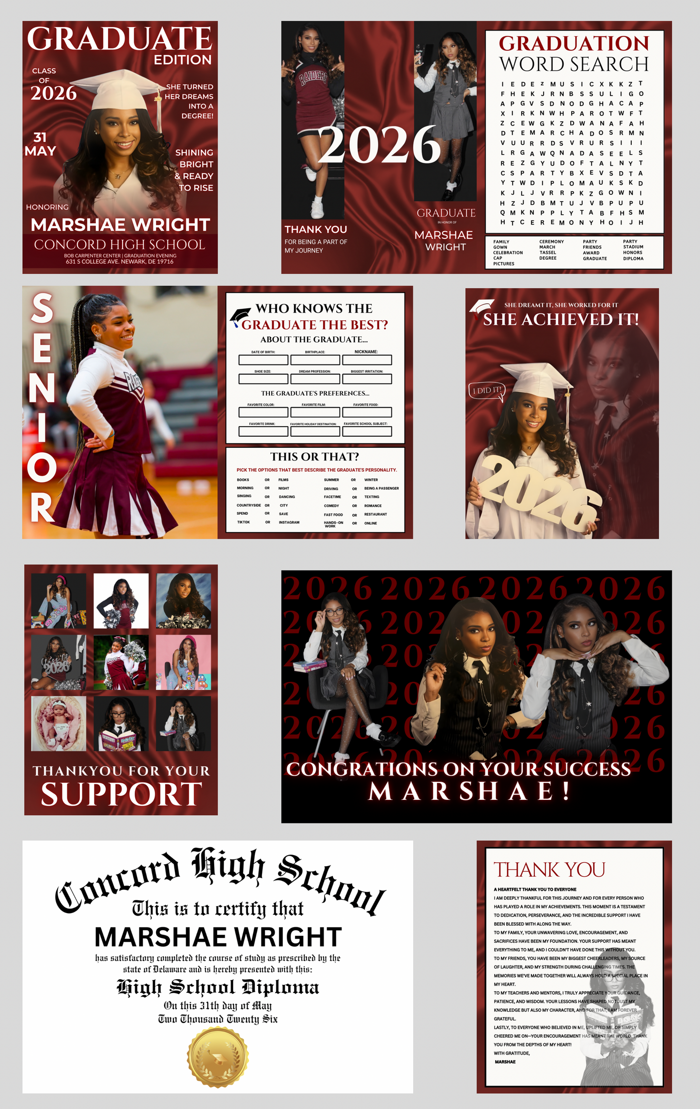 Graduation Booklet Mockup – Class of 2026