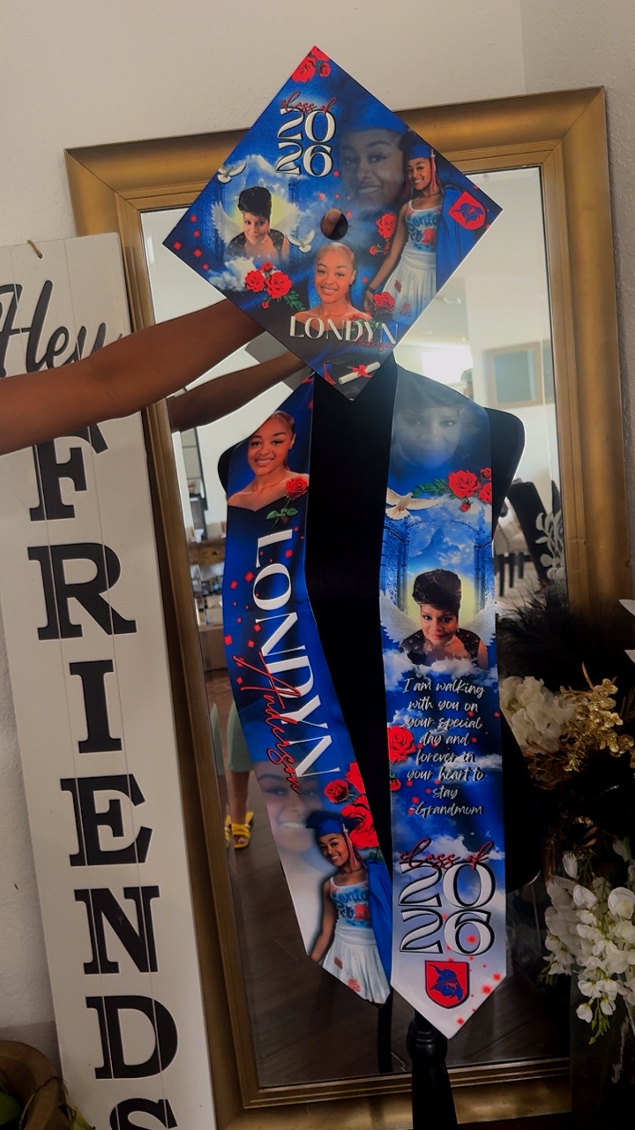 Custom Graduation Stole and 5 Shirts Bundle • Personalized Photo Graduation Outfit Package