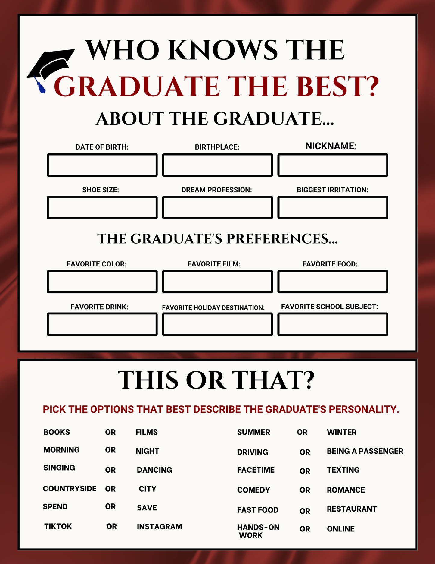 Graduation Booklet Mockup – Class of 2026