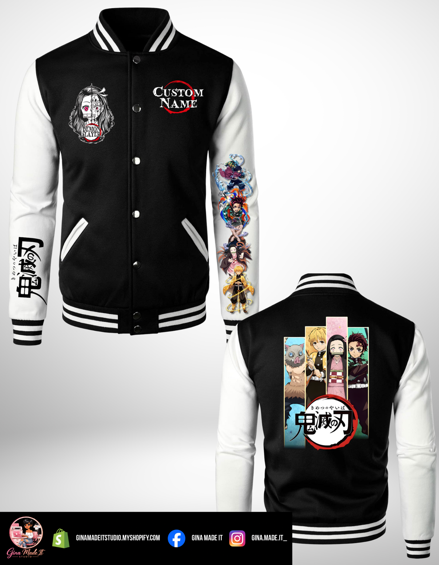 Demon Slayer Bomber Jacket – Bold Anime Energy Meets Streetwear Heat