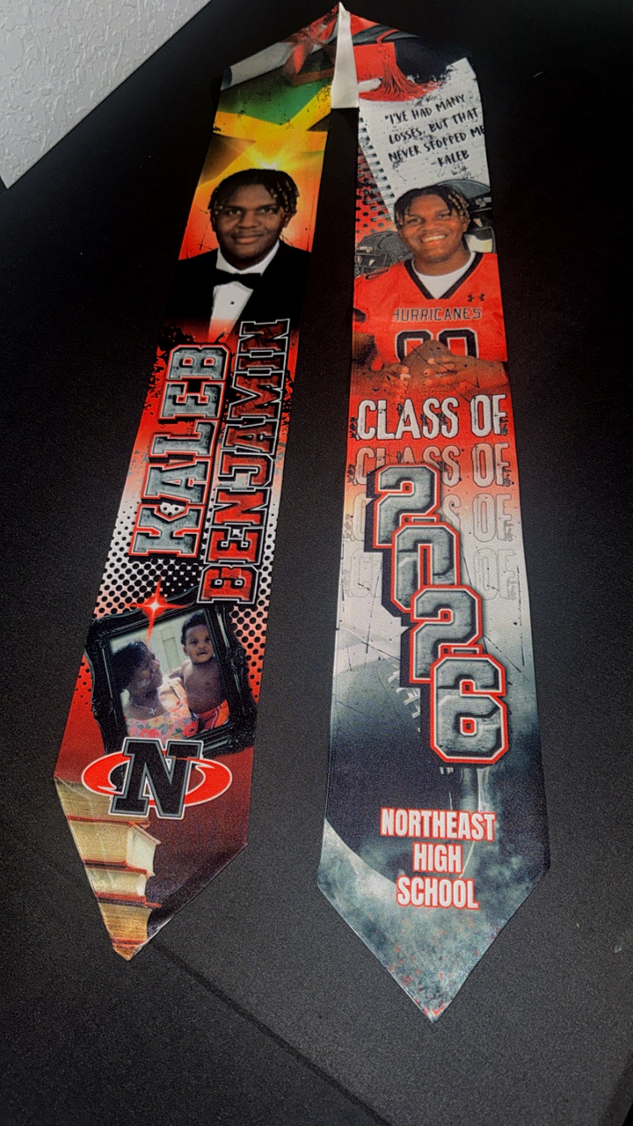 Custom Graduation Stole – Personalized Photo Stole for Class of 2026