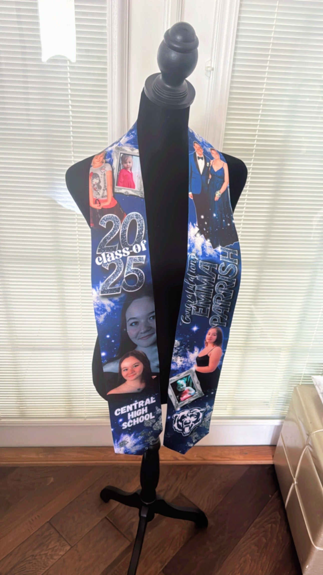 Custom Graduation Stole – Personalized Photo Stole for Class of 2026