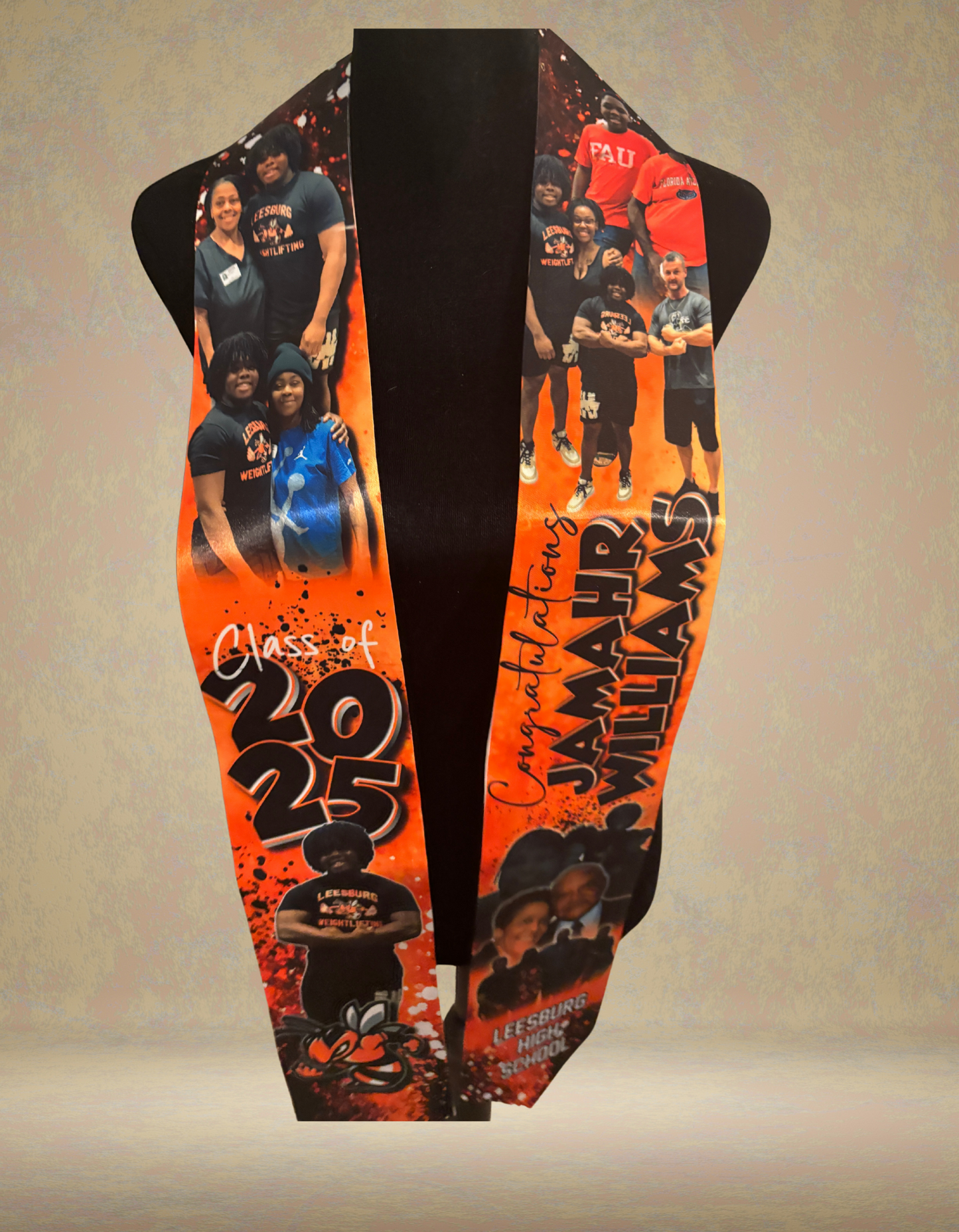 Custom Graduation Stole – Personalized Photo Stole for Class of 2026