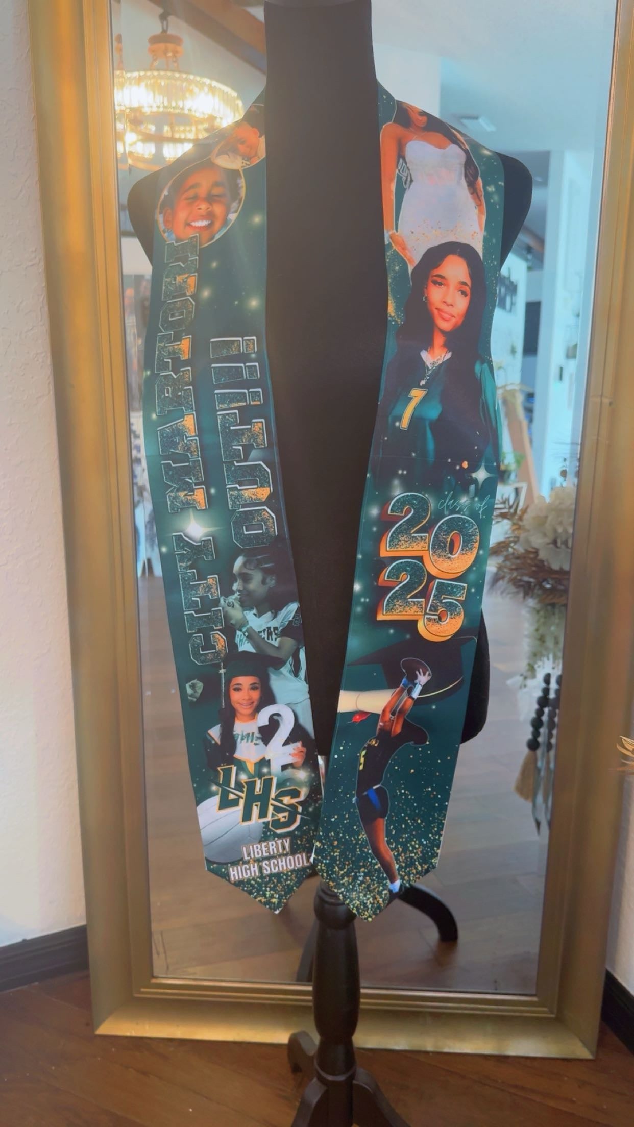 Custom Graduation Stole – Personalized Photo Stole for Class of 2026