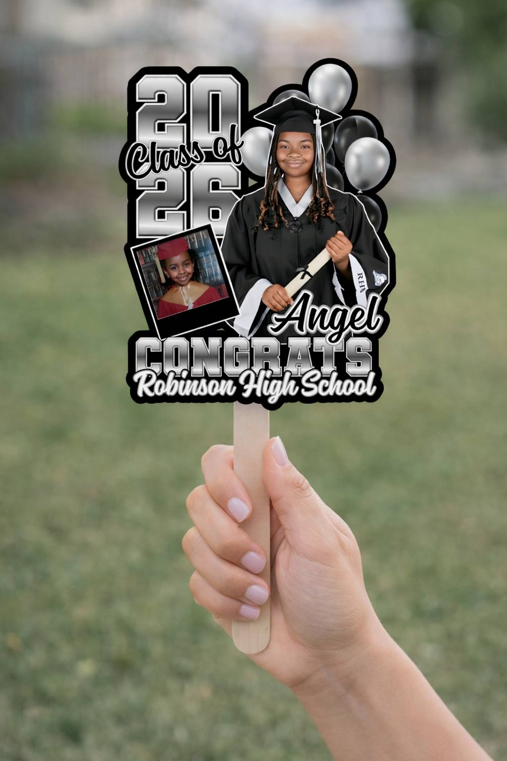 Custom Graduation Fans – 6.5” x 8.5”